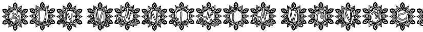 Sun Mandala Monogram font