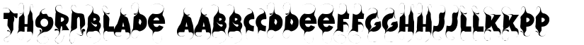 Thornblade font