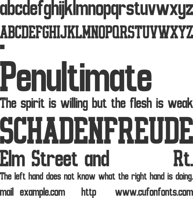 HOMERUNS font preview