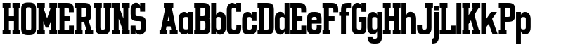 HOMERUNS font
