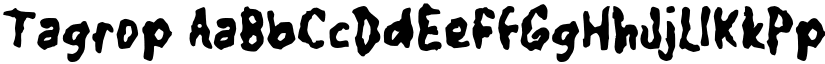 Tagrop font