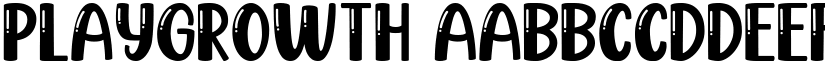 Playgrowth font
