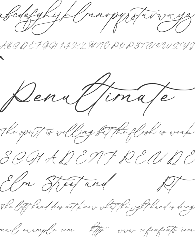 Routle Harmony font preview