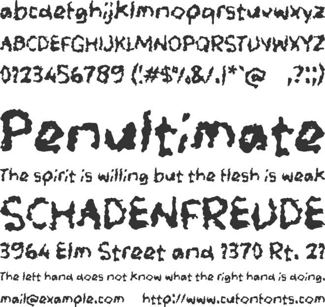 Tadikos font preview