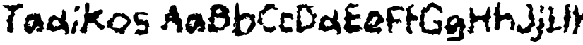 Tadikos font