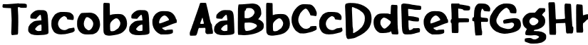 Tacobae font