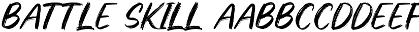 Battle Skill font