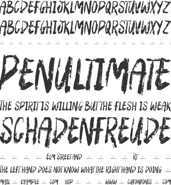 Musical Genius font preview