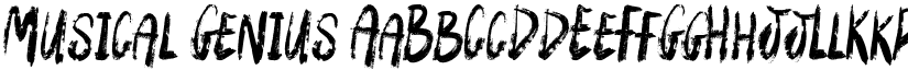 Musical Genius font