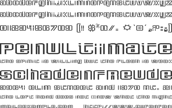 Deluxe Ducks font preview