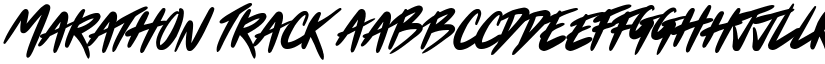 Marathon Track font