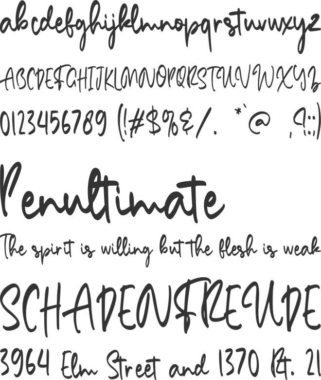 Bound Fish font preview