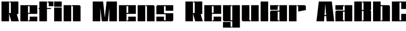 Refin Mens Regular font
