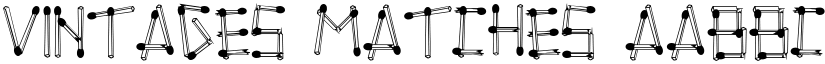 Vintages Matches font