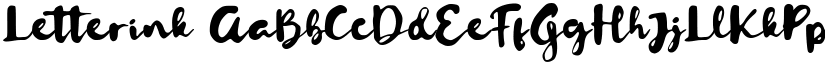 Letterink font