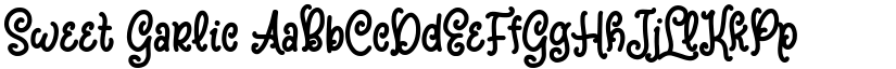 Sweet Garlic font