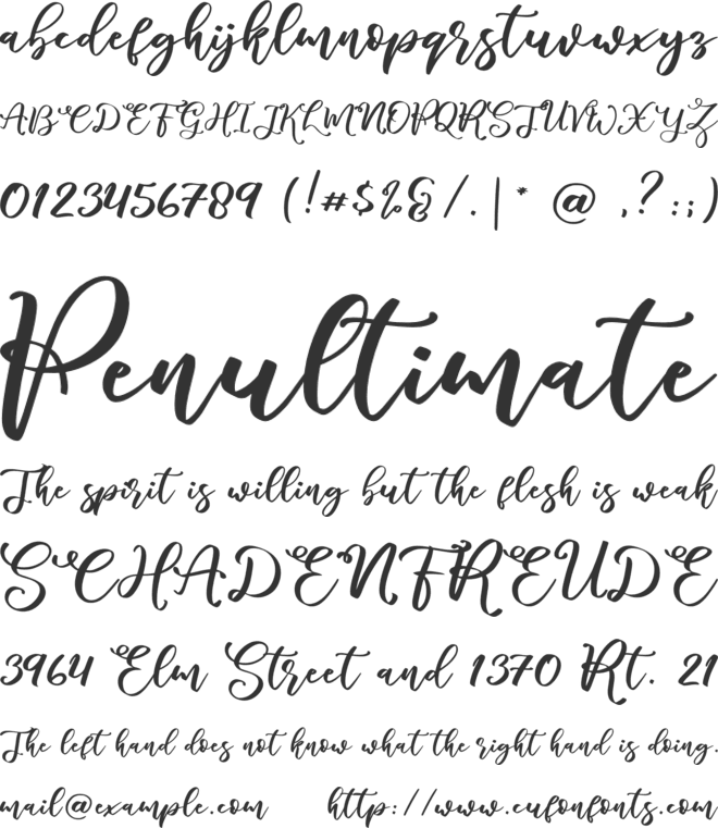 Marlita font preview