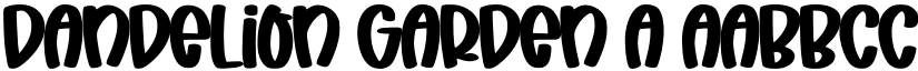 Dandelion Garden A font