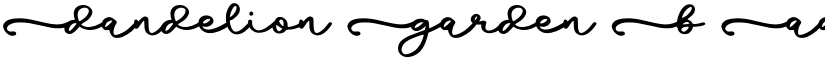 Dandelion Garden B font