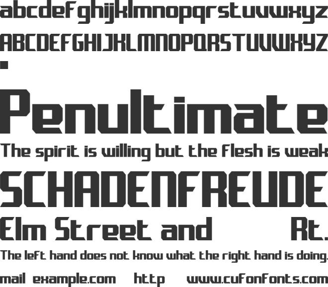 PROTOSER font preview