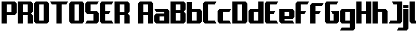 PROTOSER font