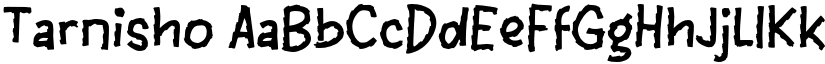 Tarnisho font