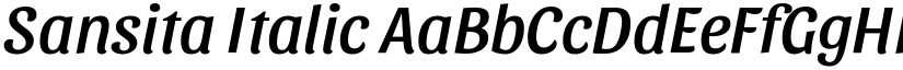 Sansita Italic font