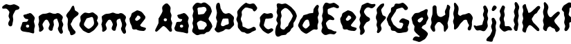 Tamtome font