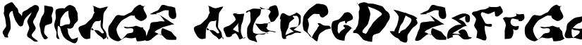 MIRAGE font
