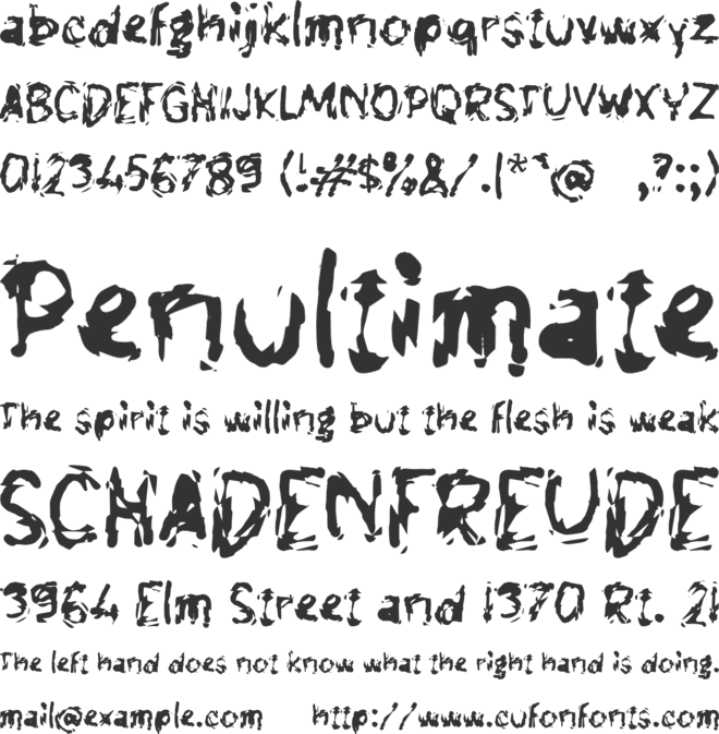 Tapmano font preview