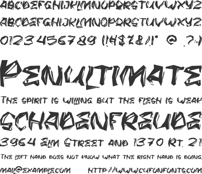 HISERIS font preview