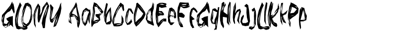GLOMY font