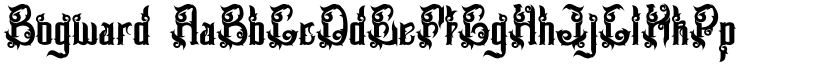 Bogward font