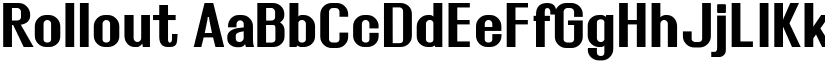 Rollout font