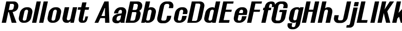 Rollout font