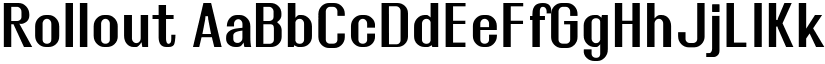 Rollout font