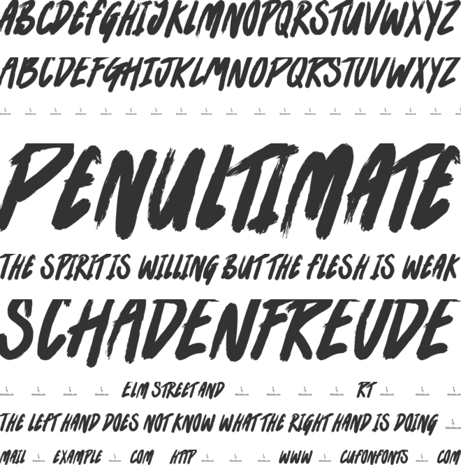 Rawr Mamba font preview