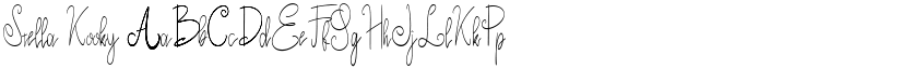 Stella Kooky font