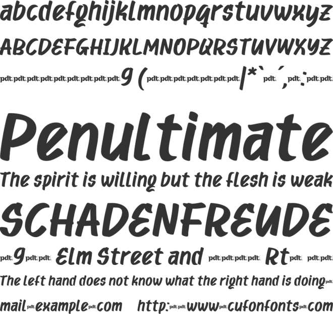 QUXAG Trial font preview