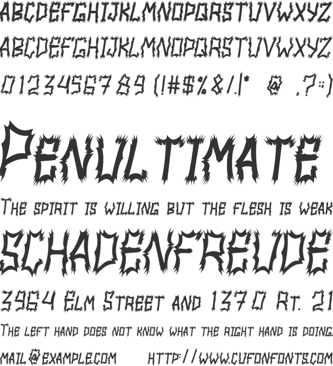 MOOTANS font preview