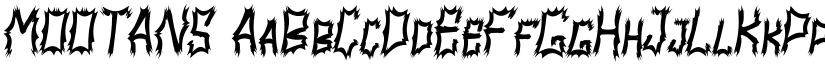 MOOTANS font