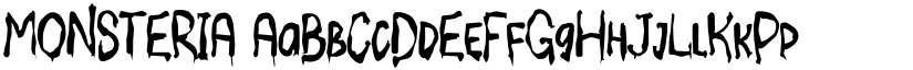 MONSTERIA font