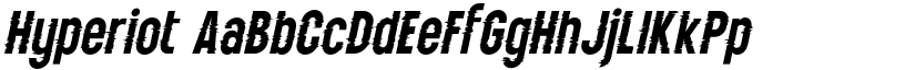Hyperiot font