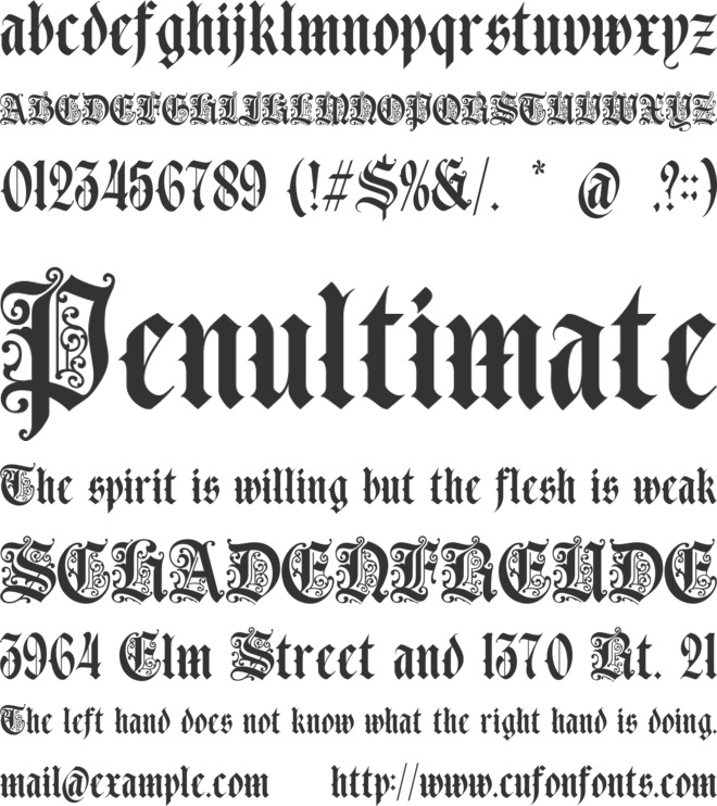 Piston Black font preview