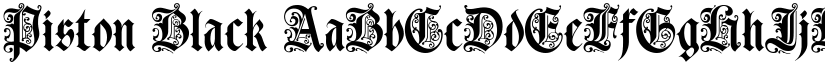 Piston Black font