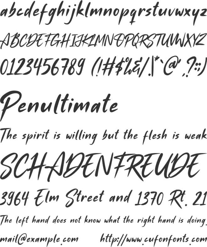Rose Anthem font preview
