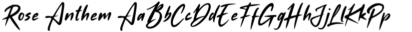 Rose Anthem font