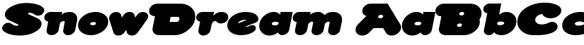SnowDream font