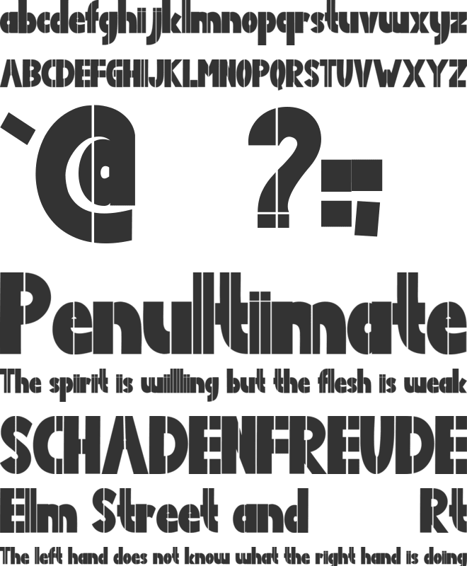 Summer Rundown font preview