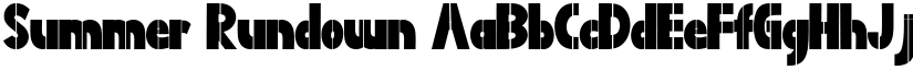 Summer Rundown font